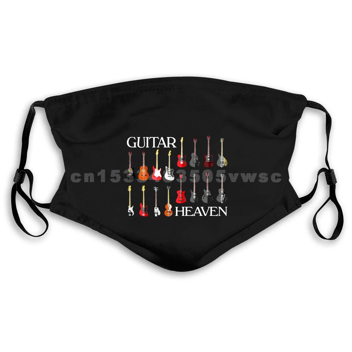 Guitar Heaven Mens Funny Guitarist Masks Electric Acoustic Bass Rock Music Cool Casual pride Mask men Unisex New Fashion | Аксессуары