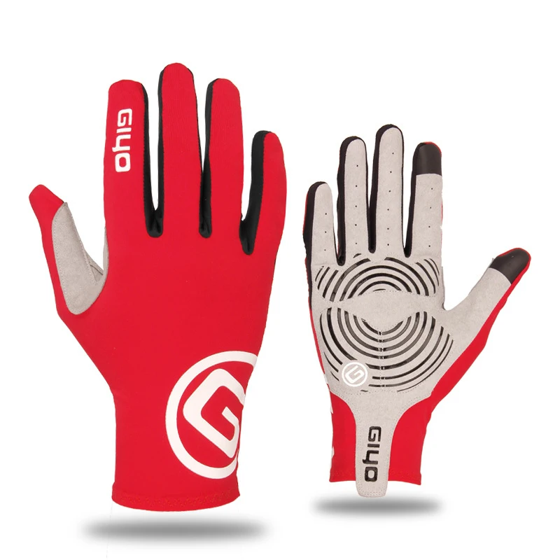 

Гелевые спортивные перчатки с пальцами для горных и дорожных велосипедов, длинные перчатки для сенсорных экранов для езды на велосипеде и г...