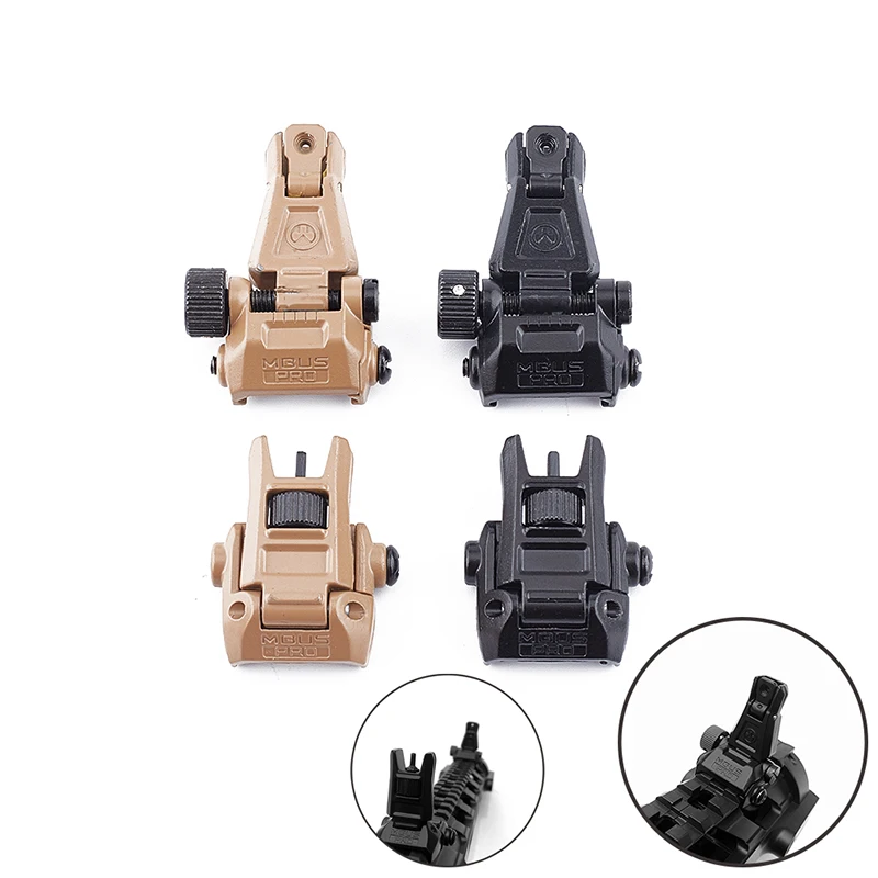 

Тактический металлический раскладной передний и задний прицел PRO Sight для M4 AR15 20 мм RIS/RAS, новый