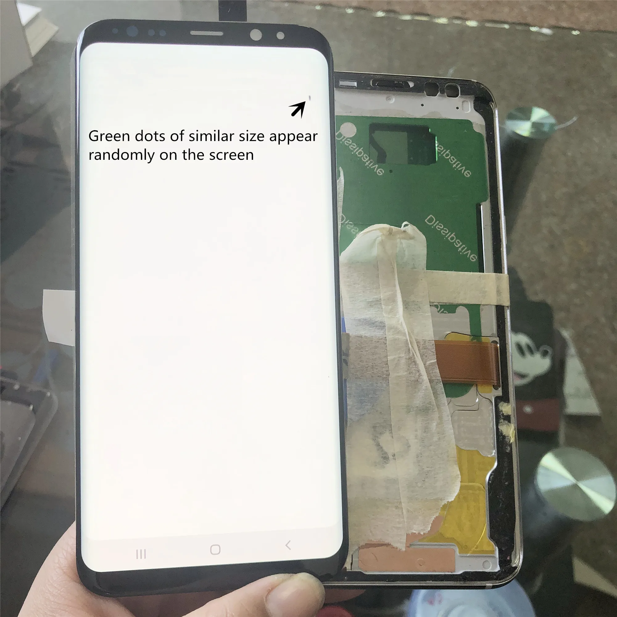 Оригинальный Для Samsung Galaxy S8 Plus ЖК дисплей с рамкой AMOLED экран G955F G955A LCD + два битых