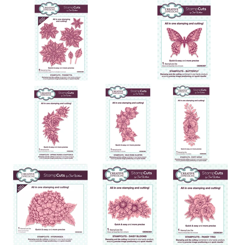 

Purple Shape StampCuts Die Set Winter DIY Scrapbooking Embossing Template Handmade Card Decoration Birthday Gift 2022