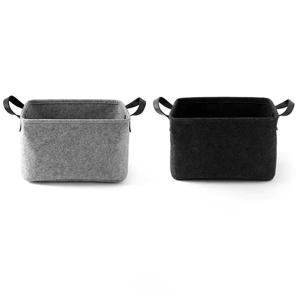 

Foldable Laundry Basket Felt Toy Book Storage basket Dirty Clothes Toys Holder Container Desktop Living Room Bathroom Organizer