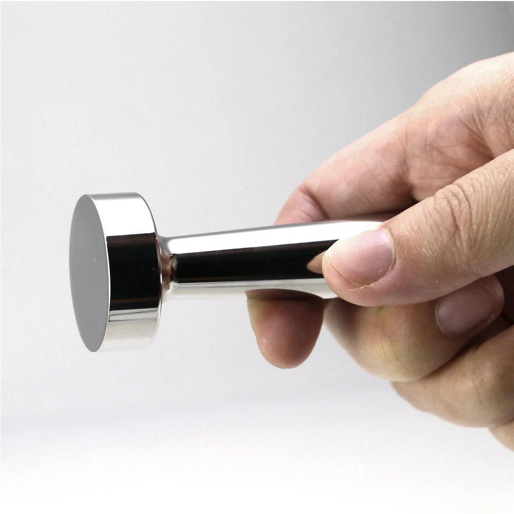 

Stainless Steel Home Flat Base Coffee Tamper Solid Powder Press Tool Long Kitchen Portable Accessories
