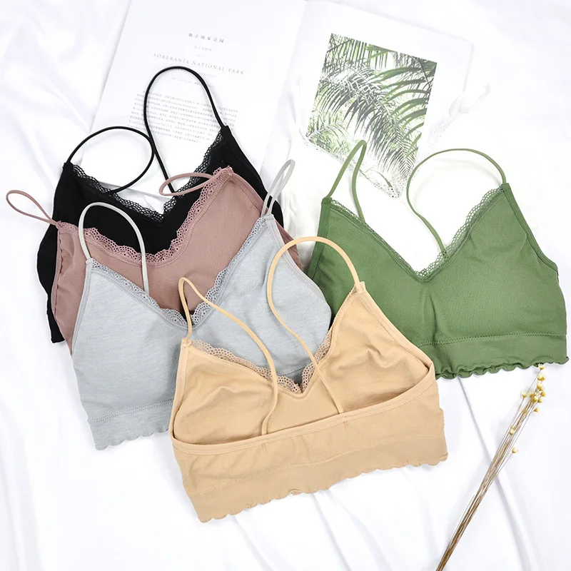 Спортивный бюстгальтер с кружевами Для женщин красный черный мягкий рубашка