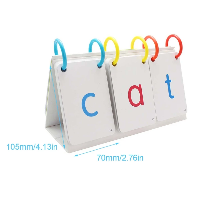 

66Pcs Kids Sight Words Phonics Alphabets Flashcards Desk Calendar Learning Education Toys for Kids Boys Girls Age 3+