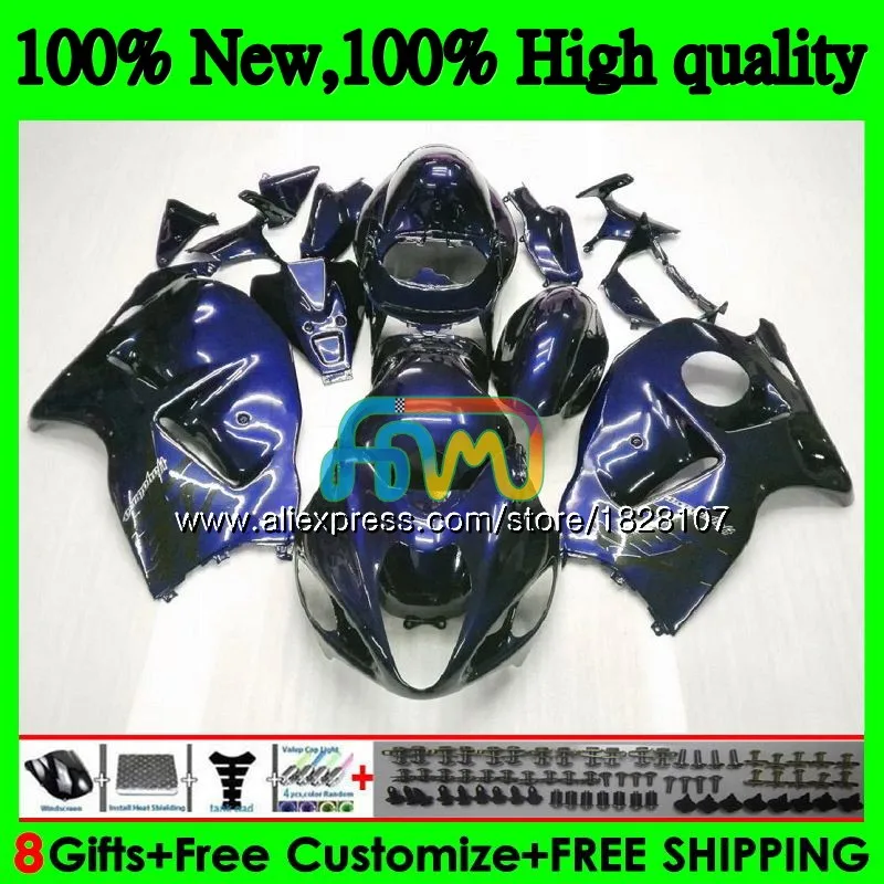 

GSXR 1300 For SUZUKI Hayabusa GSXR-1300 2002 2003 2004 2005 2006 2007 49BS.156 GSXR1300 96 02 03 04 05 06 07 Dark blue Fairing