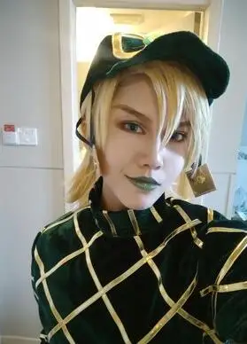 Green Аниме JOJO 7 JoJo невероятное приключение Сталь мяч запуска Диего, Dio Косплэй костюм для Хеллоуина - Цвет: Green