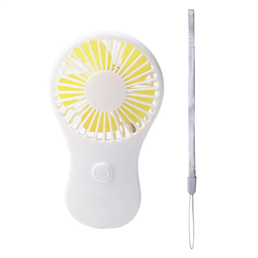 

Lightweight Travel Portable USB Fan Handhold Mini Pocket Fan Powered By Battery For Cooling Ventilation 2 Speed Setting Fan