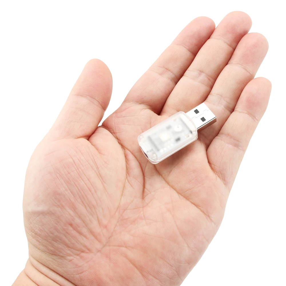 Автомобильный USB светодиодный атмосферный светильник сенсорный декоративный