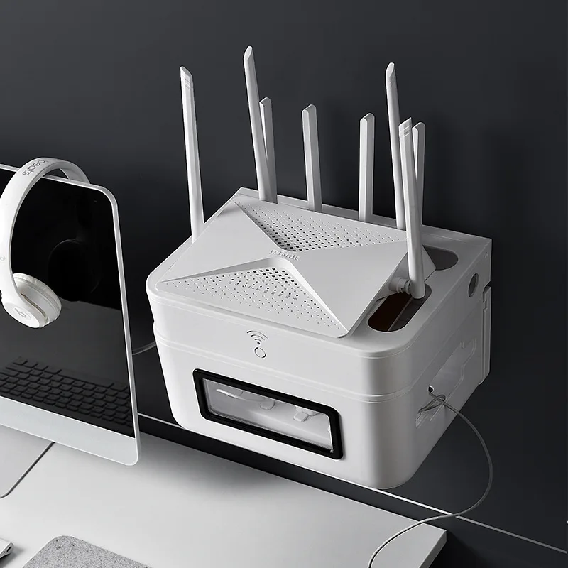 Wi Fi роутер STOMMIHO настенный органайзер для розеток ТВ проводов|Коробки и ящики