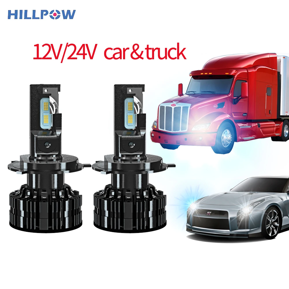 

Автомобильные светодиодные фары h7, лампы H4 led 12В 24В 15000Lm H1 H3 H11 9005 9006, водонепроницаемые супер яркие Автомобильные фары