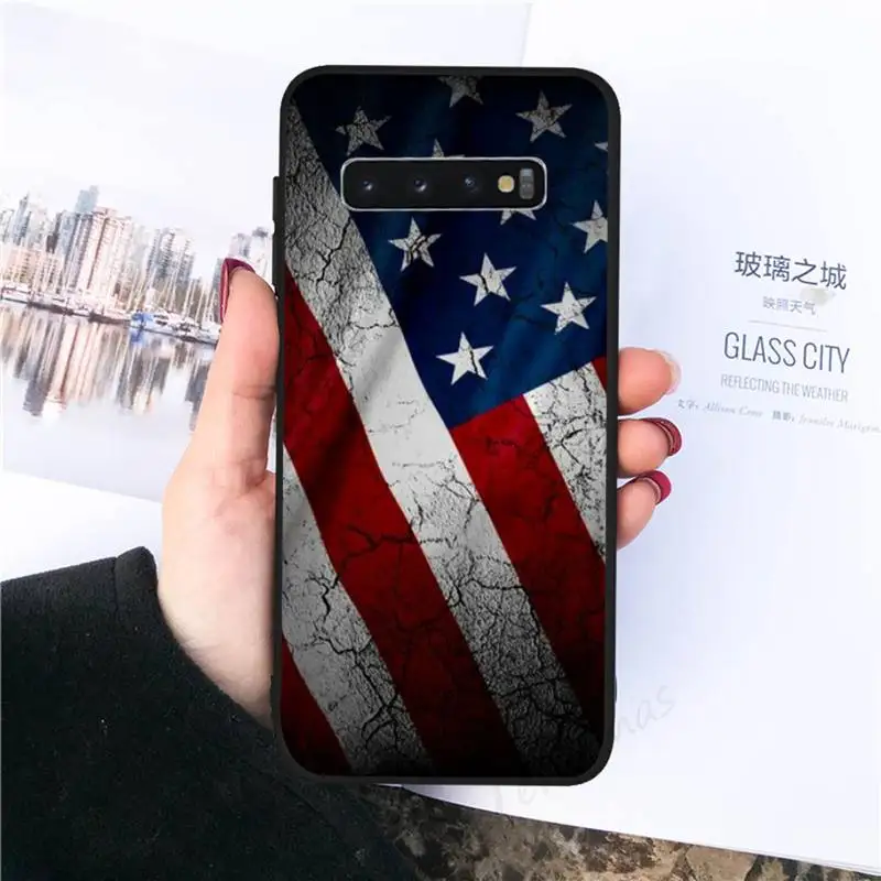 

American USA Flag Phone Case For Samsung galaxy S 8 9 10 20 21 30 A 30 50 51 70 note 10 plus Ultra 5g