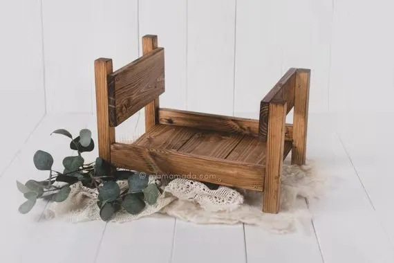 Ретро деревянная кровать аксессуары Детская фотография подарок студия реквизит