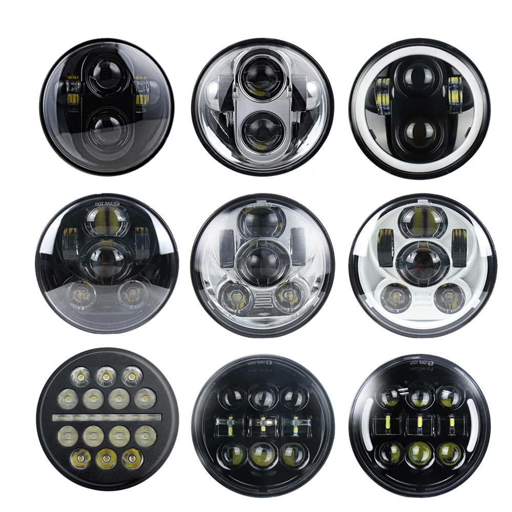 5 75 дюймовая мотоциклетная фара с ближним/дальним светом DRL светодиодный