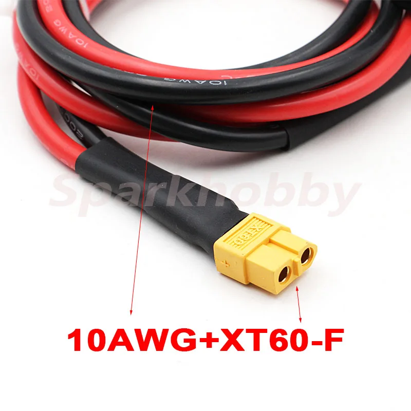 1 шт. 10AWG 100 см 300A RC зажим типа крокодил к XT60 разъем кабеля Q6 D6 полевой зарядный