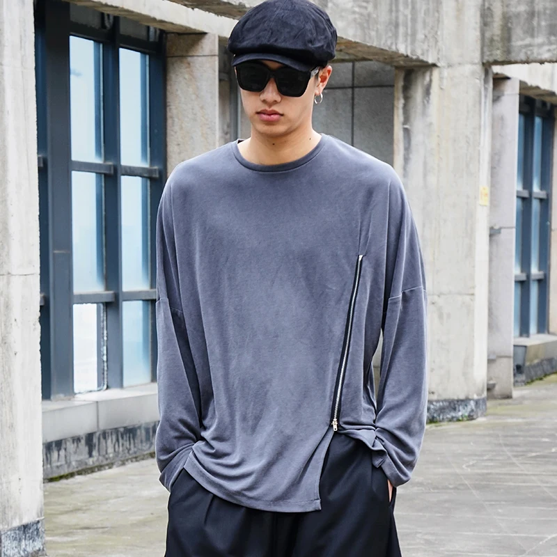 Мужская Новая классическая простая модная повседневная свободная футболка Yamamoto