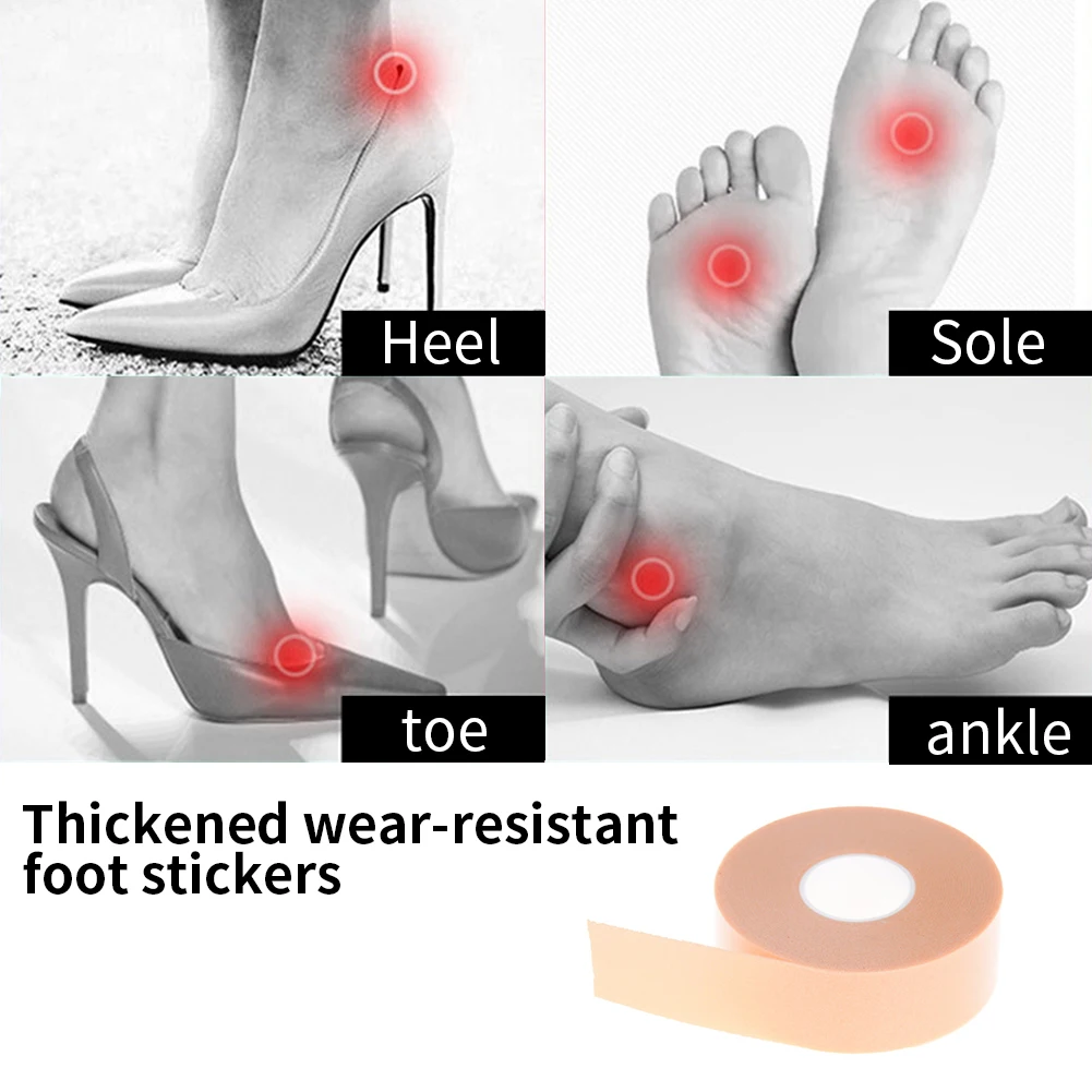 

1 Roll Foot Care Blister Sticker Protector Heel Tape Anti Slip Ankle Self Adhesive Wear Resistant Waterproof Friction Reducing