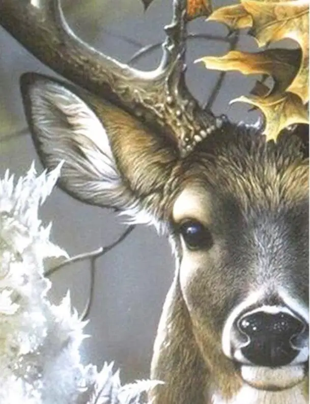 Алмазная живопись с оленем полная выкладка 5D алмазная вышивка своими руками