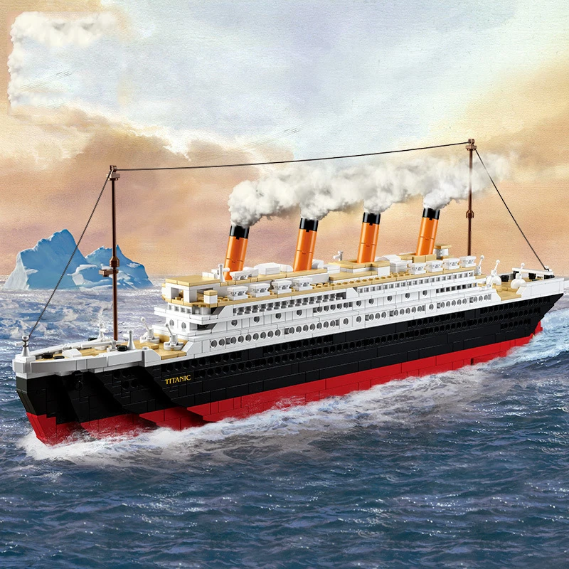 Sluban 1000 + шт Блоки Модель Строительные Кирпичи корабль rms круиз Титаник наборы
