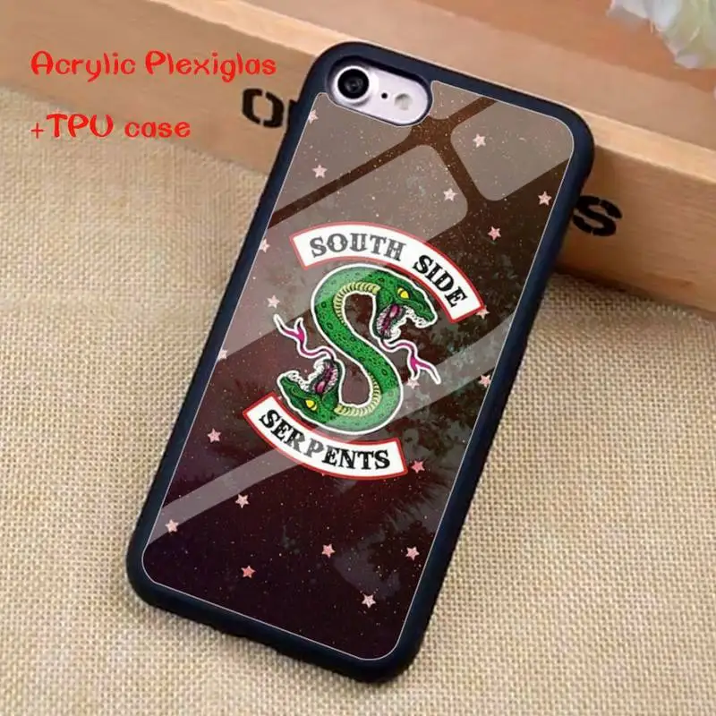 

south side sekpents Phone Case For iphone 11 Pro Max X XR XS SE 2020 6S 7 8 Plus Acrylic Plexiglass TPU phone case