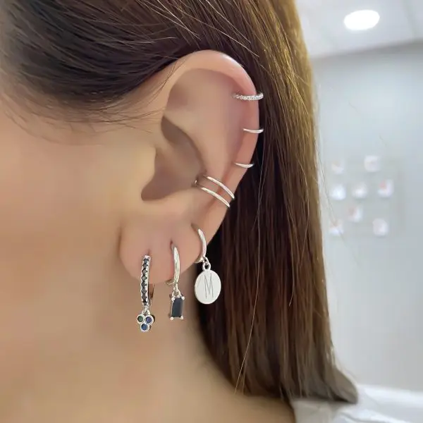 

BOAKO Triangle Diamond 925 Sterling Silver Earrings For Women Earrings Dangle Ear Piercing Pendientes Mom Gift 2021 Trend