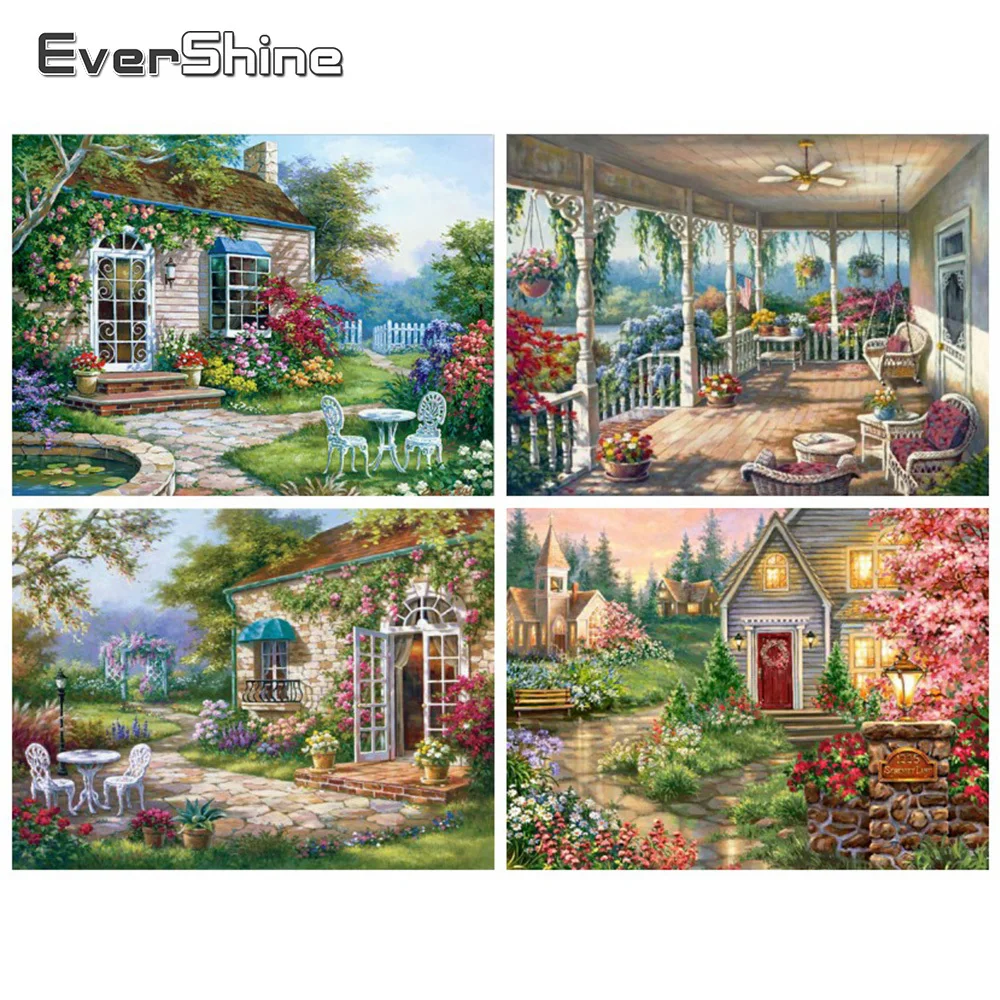 

EverShine алмазная живопись, дом, вышивка крестиком, картина стразы, Новые поступления, вышивка бисером, художественные наборы