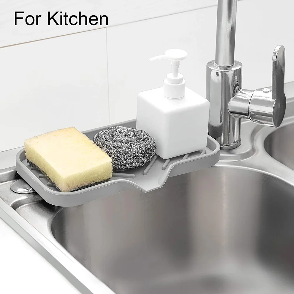 

Sink Shelf Soap Rack Sponge Holder Bathroom Shower Soap Tray Sink Drain Rack Bottle Cup Tableware Drain Tray Kitchen Gadgets