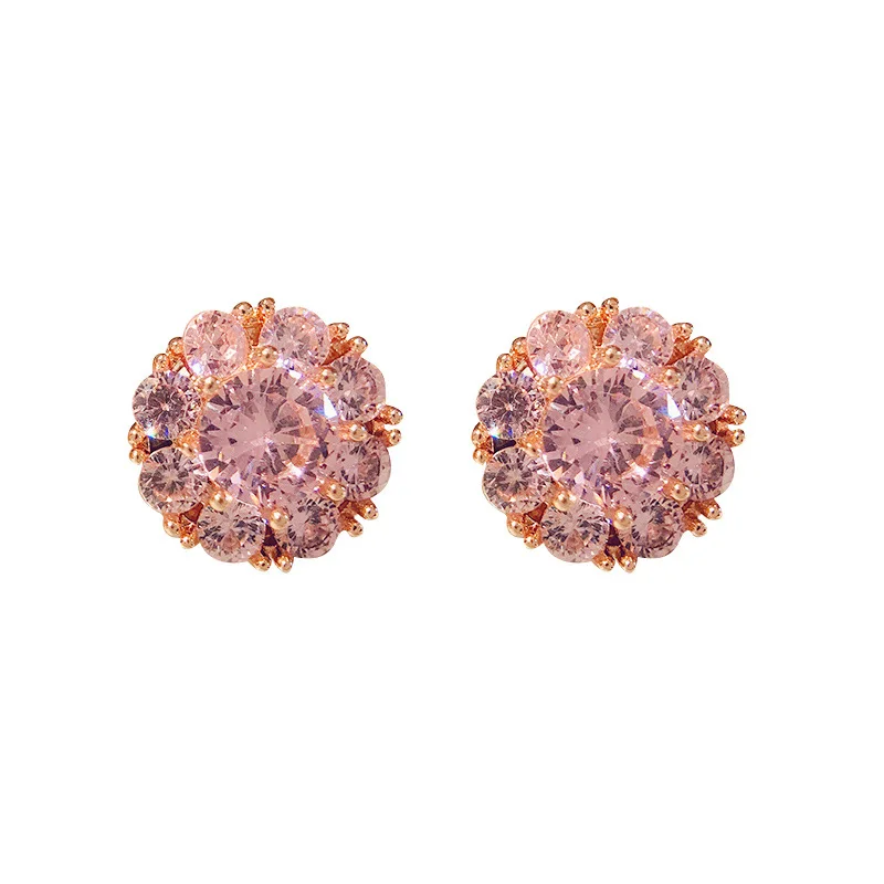 

YUNAO Turning Jewelry Earrings Female Vibrato With The Same Net Celebrity Earrings Temperament Trend Diamond Earrings