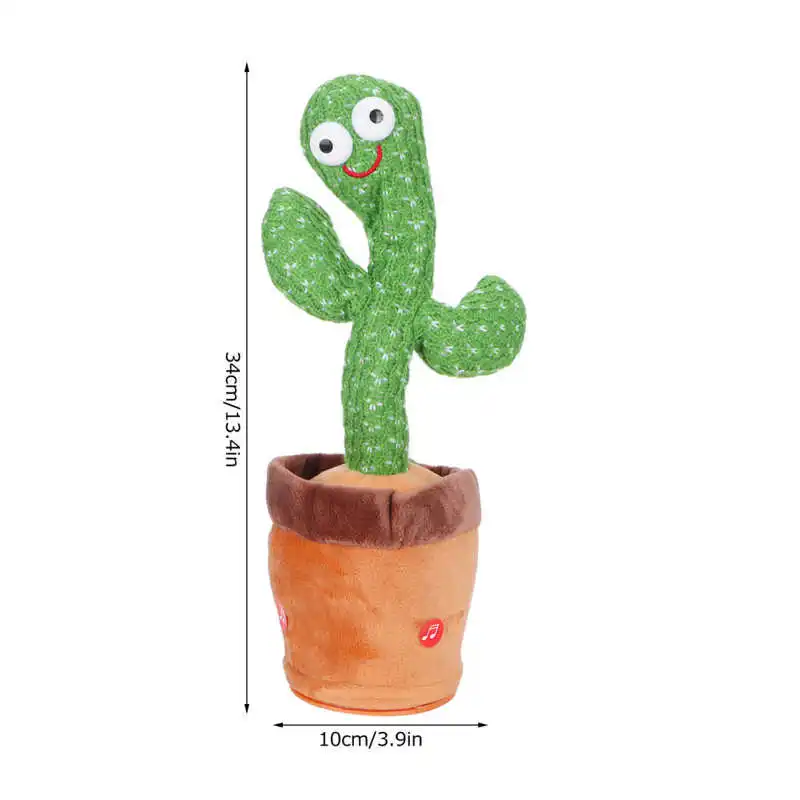 

Dancing Cactus Toy Cactus Plush Toy Cactus Shaped Multi-Functional Plush Toys Electronic Plush Toys for Children for Kids for