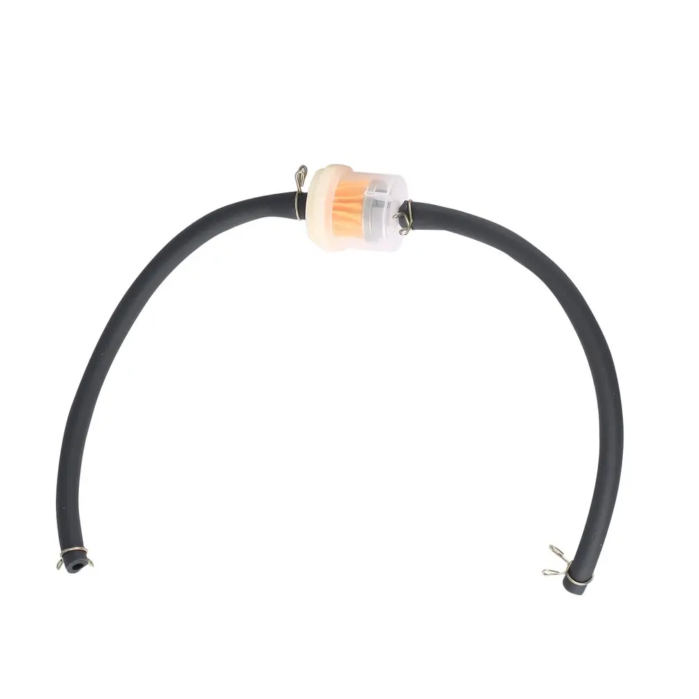

2PCS/SET 6mm Inline Gas Petrol Gasoline Liquid Fuel Oil Filter Pipe Hose Line With 4 Clips Universal for Motorcycle Dirt Bike