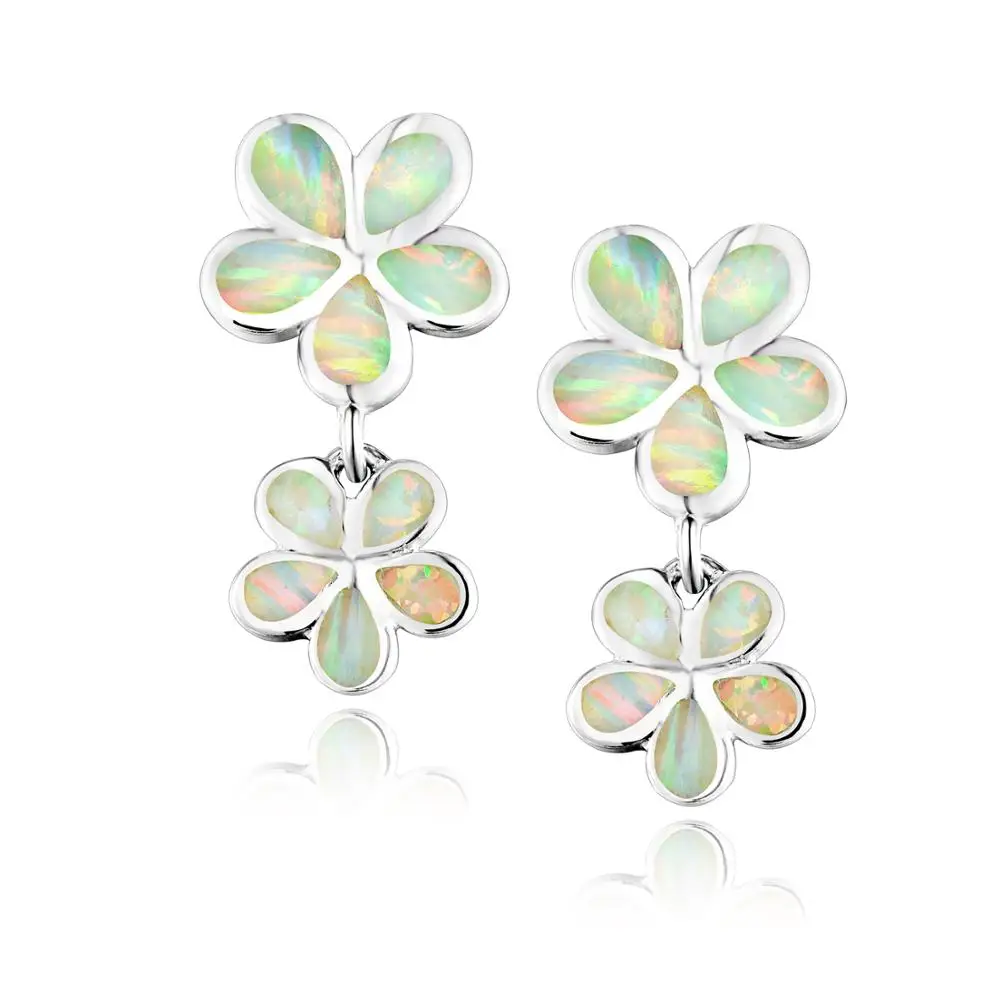 Женские серьги в форме капель DORMITH из стерлингового серебра 925 пробы с белым и