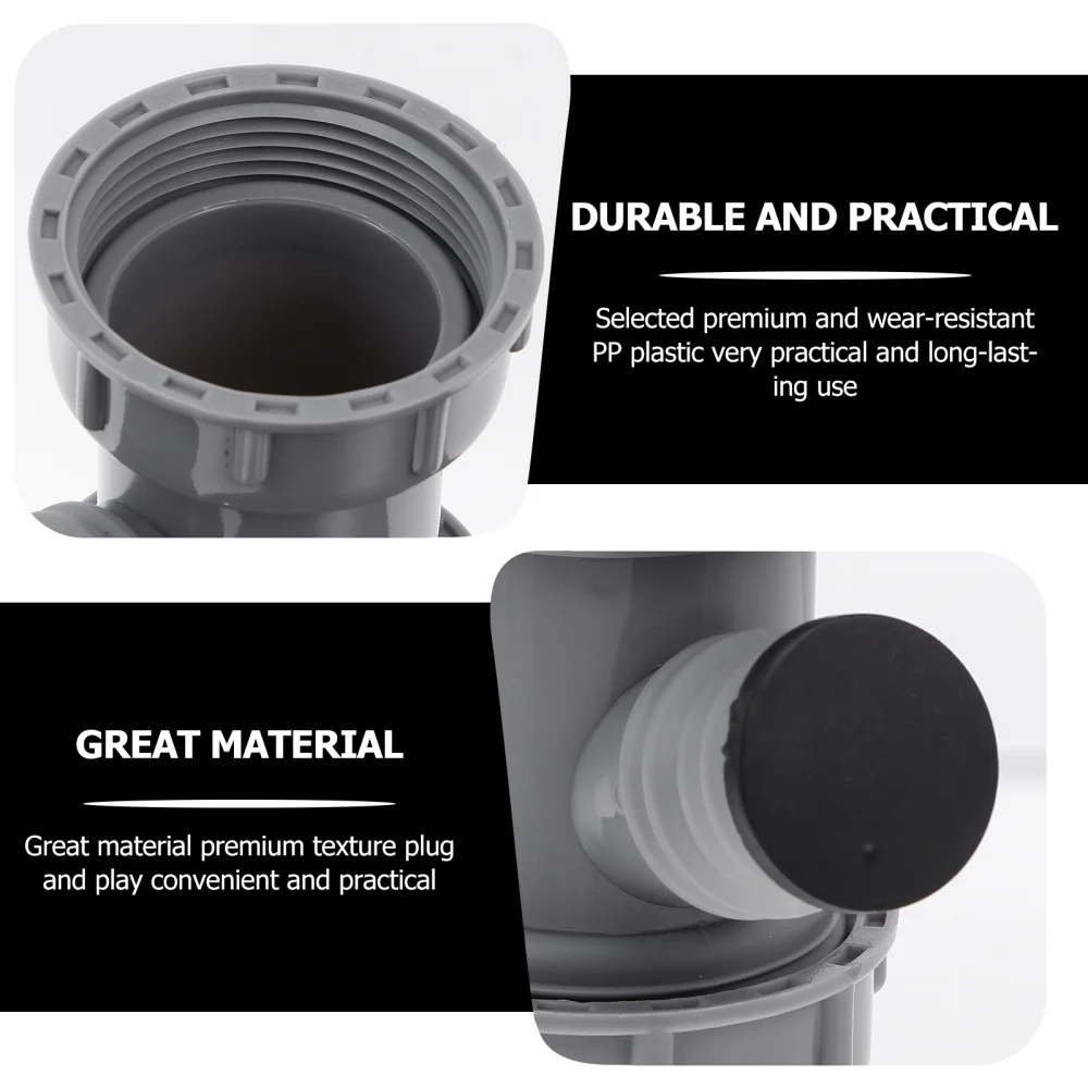 

5PCS 45mm Washing Sink Drain Three-way Overflow Accessory Sink Drain Pipe Part