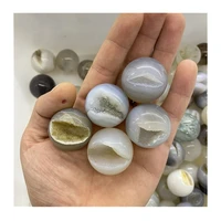 sale carving crafts natural small crystal sphere agate druzy geode ball for christmas decorations