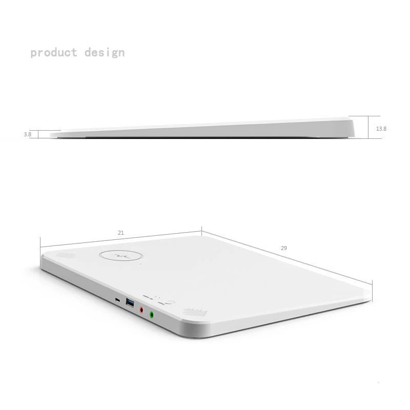 

Wireless Charging Mouse Pad 5W Fast Charging 3 In 1 Mousepad With Bluetooth Audio And Anti-Slip Function