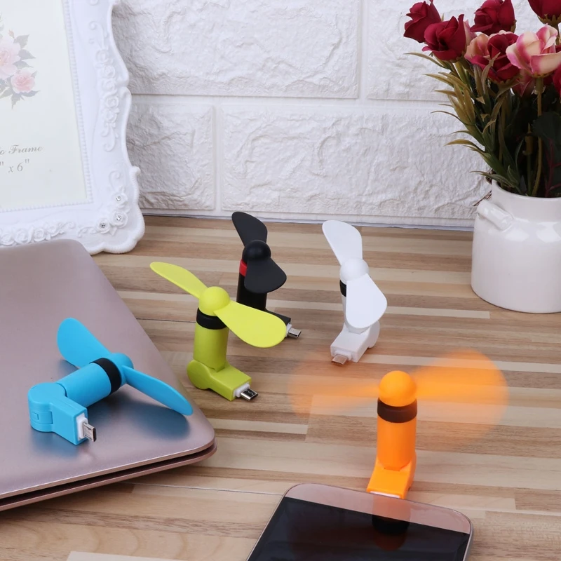 180 ˚ вращающийся охлаждающий вентилятор Micro USB для телефонов Samsung Xiaomi Huawei Android