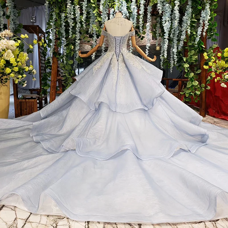 BGW сексуальное голубое вечернее платье с v-образным вырезом и открытыми плечами