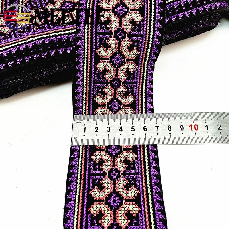 4m 7cm Ethnic Jacquard Webbing For Bags Strap Belt Embroideried Lace Trims Ribbons DIY Clothing Decoration Sewing Accessories | Дом и сад