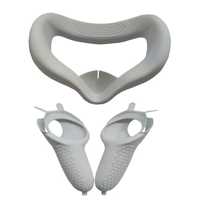 

VR Protective Cover for Quest 2 VR with Knuckle Strap Handle Grip