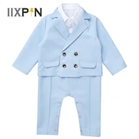 fashion gentleman baby set bowtie rompers blazers suits coats baby boy party suits infant clothing infant baby boys clothes