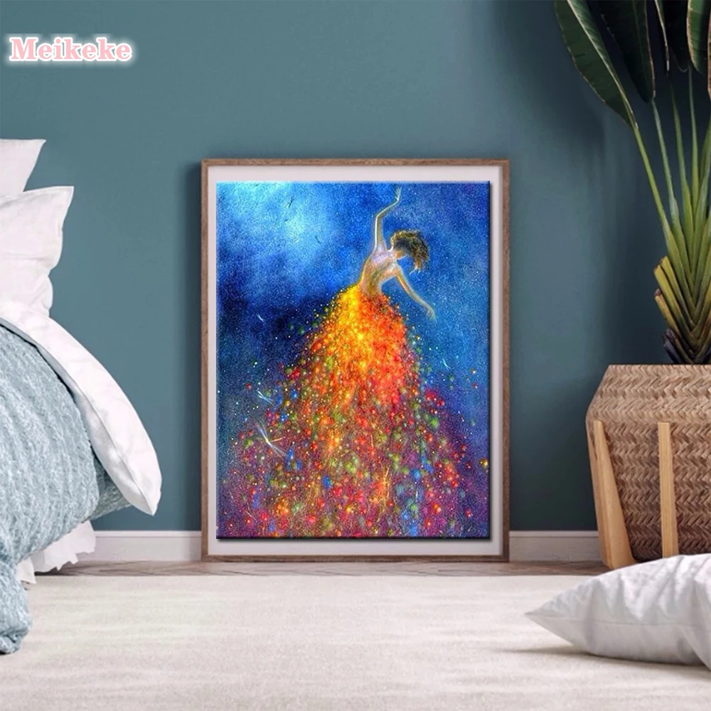 

2021 Direct Selling Portrait Diy Diamond Painting Cross Stitch Embroidery New Fashion Oil Beauty Dancing Girls Paint Arts