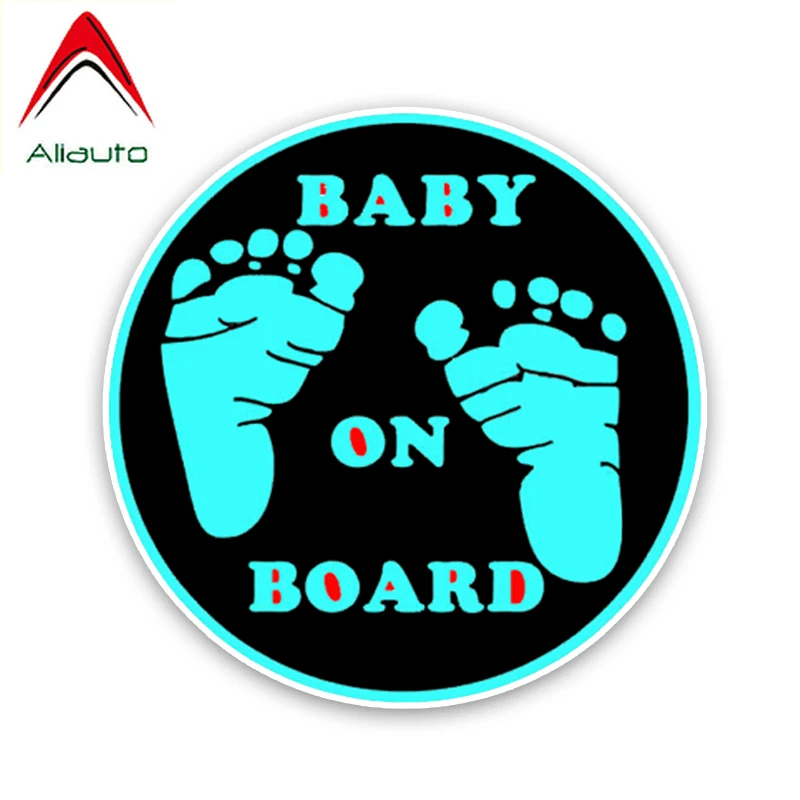 Aliauto Предупреждение автомобиля Стикеры мультфильм ребенок на борту Настенный