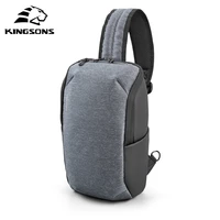 kingsons 2021 new style fashion tablet travel chest bag large capacity waterproof crossbody bag for teenagers and male