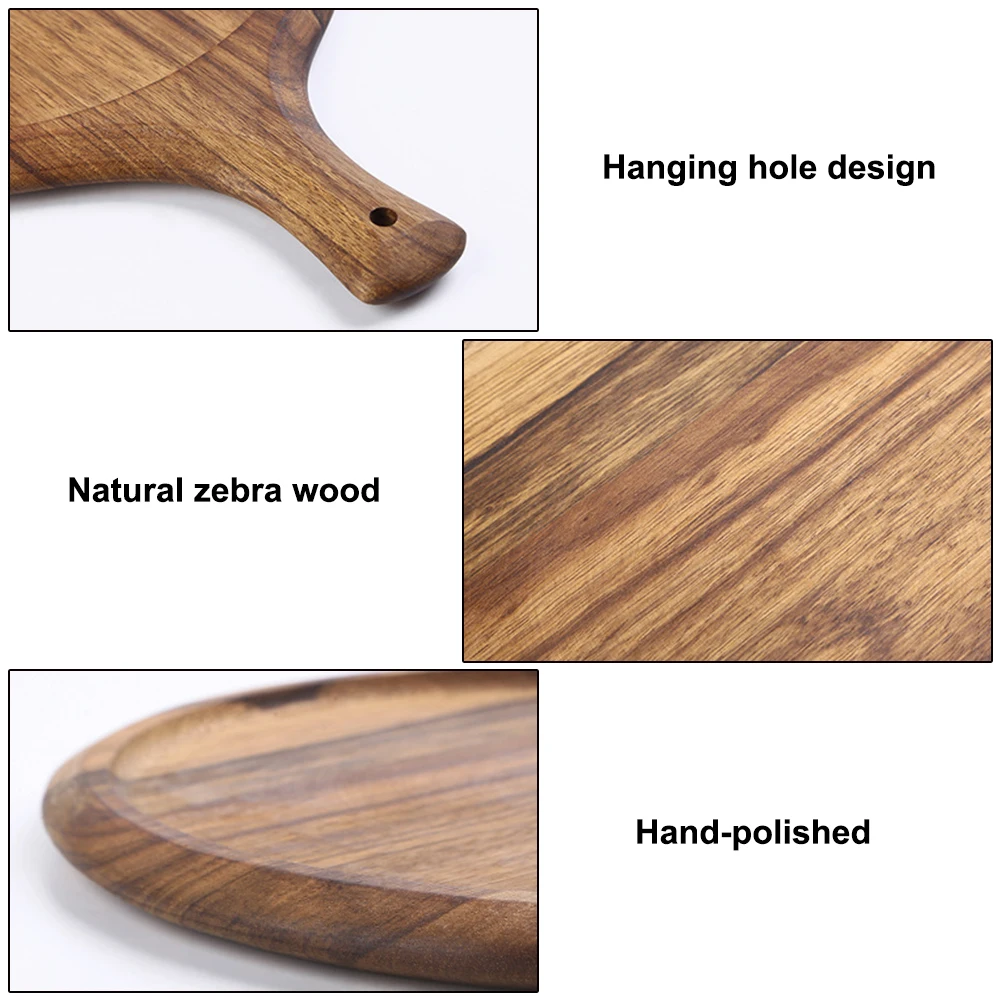 Деревянный поднос для пиццы первоклассная бамбуковая лопатка разделочная доска