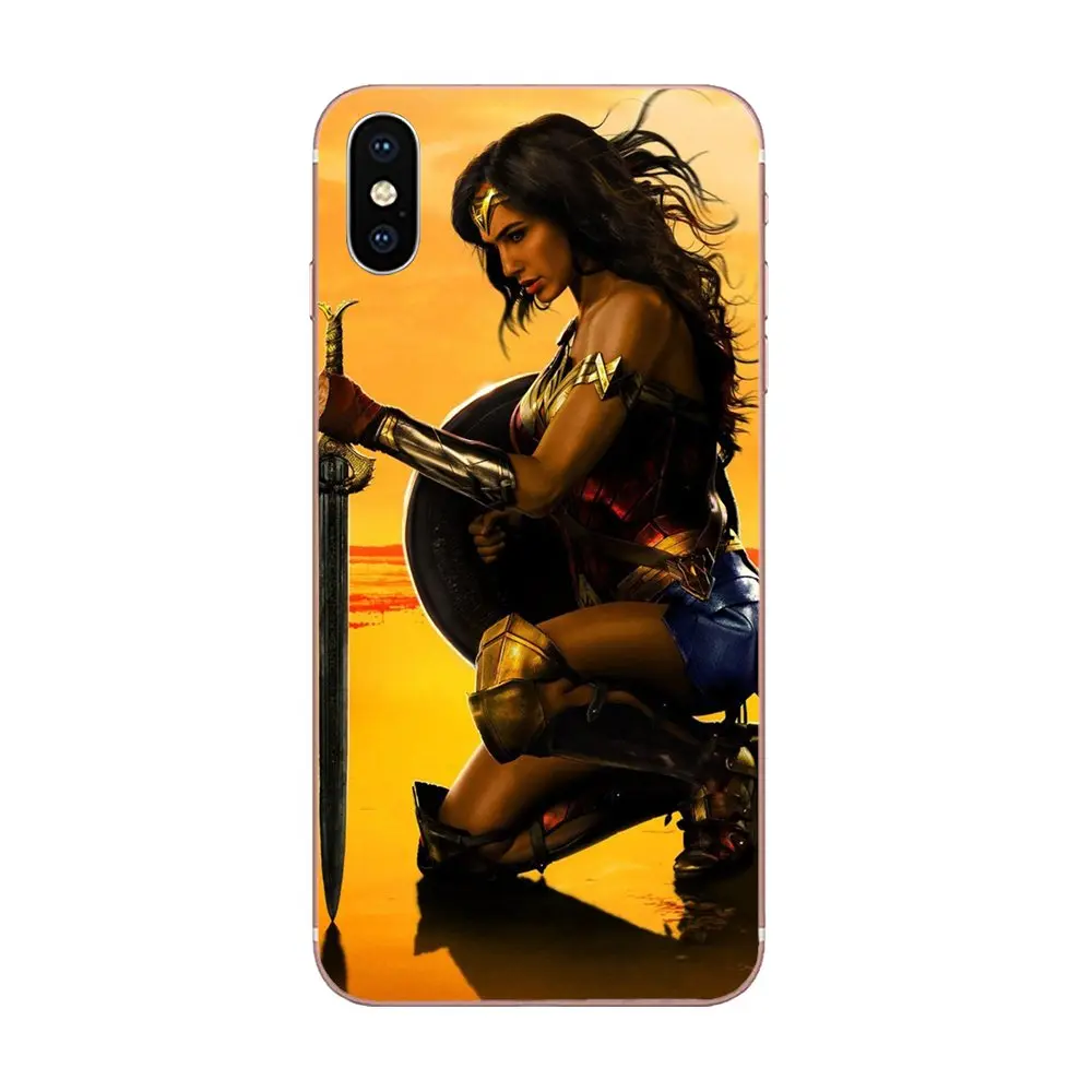 as picture Diy Окрашенные аксессуары для телефонов Чехол Wonder Woman Top для Apple iPhone 4 4s 5 5C 5S SE 6 6S 7 8 Plus X XS Max XR - Цвет: as picture