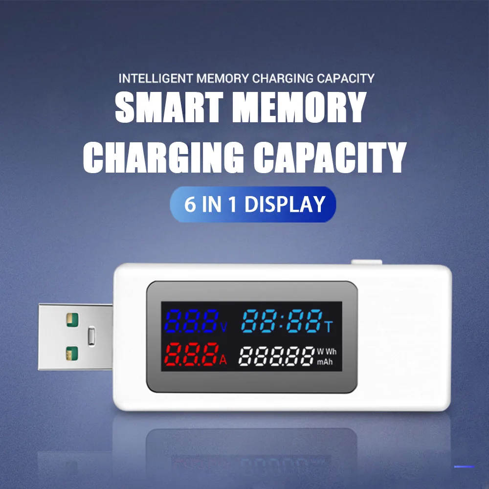 

Тестер KEWEISI KWS-V30 USB, измеритель мощности, цветной дисплей IPS, 120 Вт, детектор напряжения тока и емкости, вольтметр, амперметр, черный