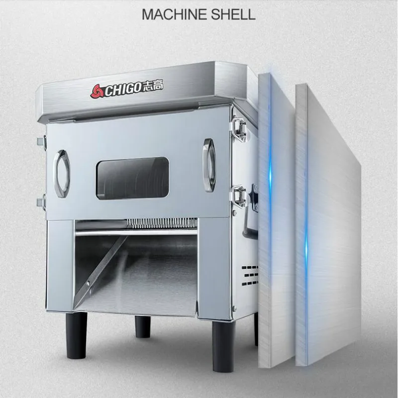 

850W Drawer Meat Cutter Commercial Automatic slicer Stainless steel vegetable Cutting machine Easy-to-change blade Meat grinder