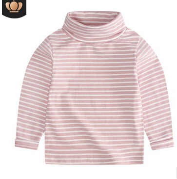 Футболка в полоску с длинными рукавами для девочек 2019 осенняя одежда маленьких