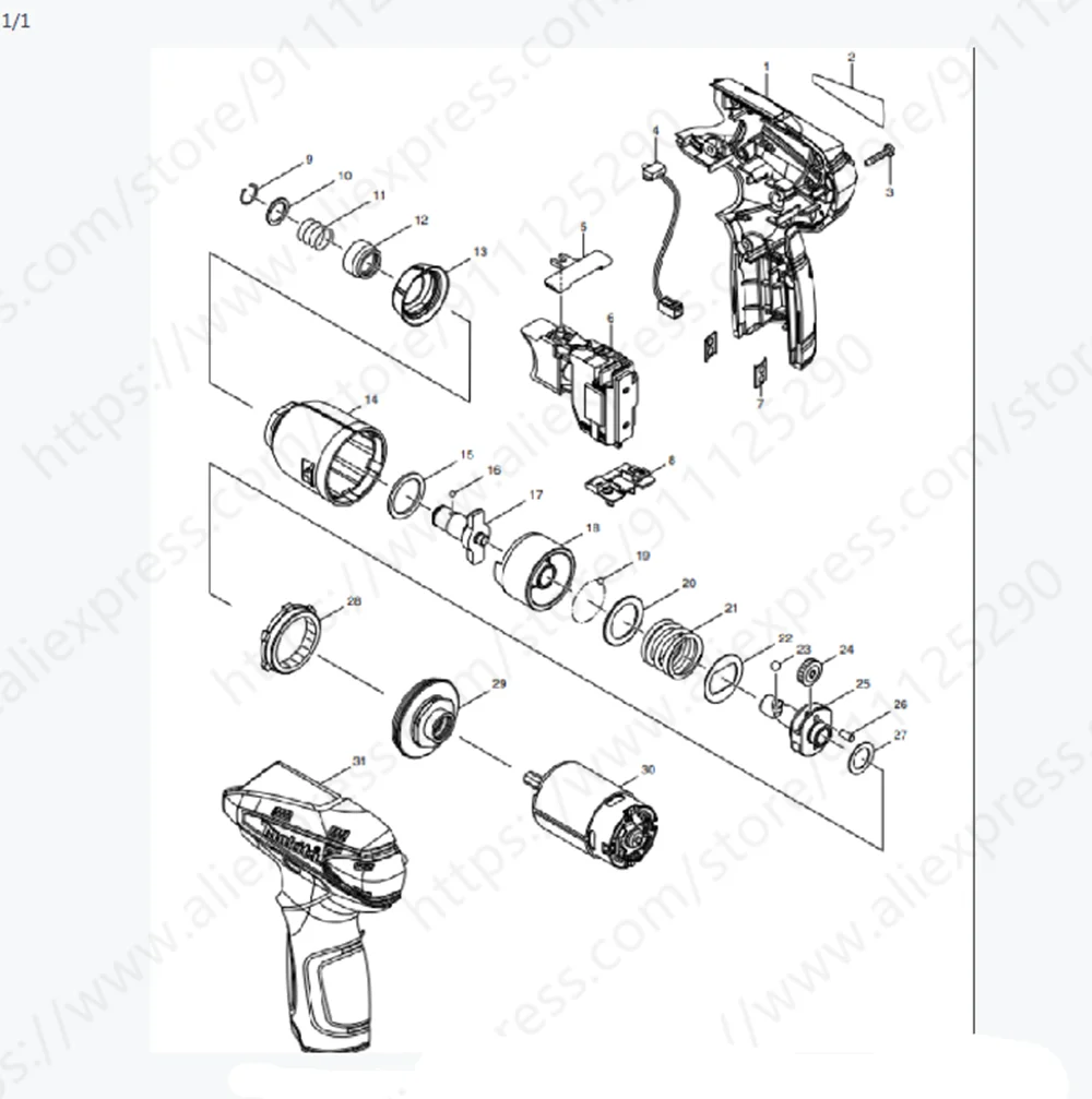 Чехол на голову для Makita TD090D TD090DW 158670-0 | Инструменты