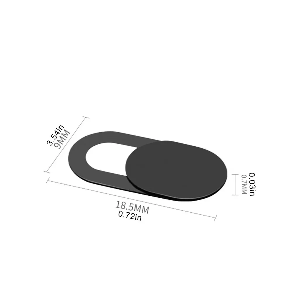 

8pcs Computer Lens Cover Universal Antispy Camera Cover Elliptical Camera Occlusion Stickers Camera Privacy Cover