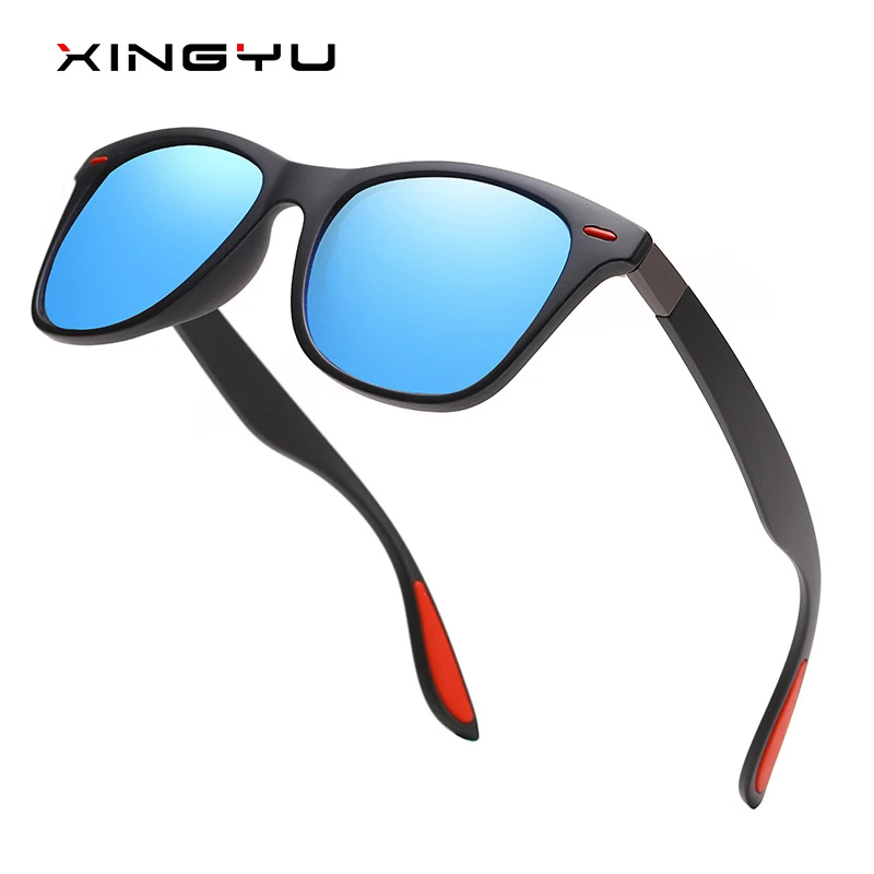

XINGYU Hot Sale Polarized Sunglasses Men Women Classic Square TR90 Plastic Driving Sun Glasses Male Fashion Black okulary UV400